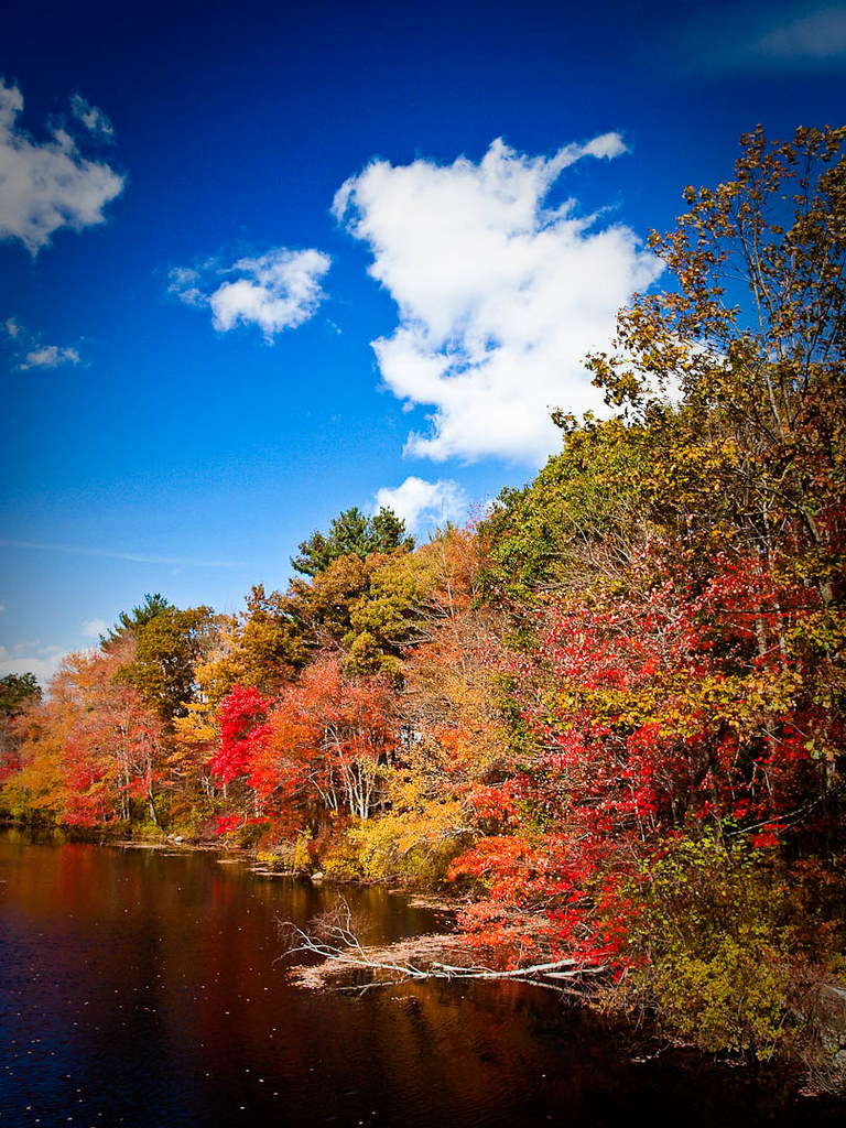 Black Water, Blue Sky Pascoag, RI October, 2010 Flickr