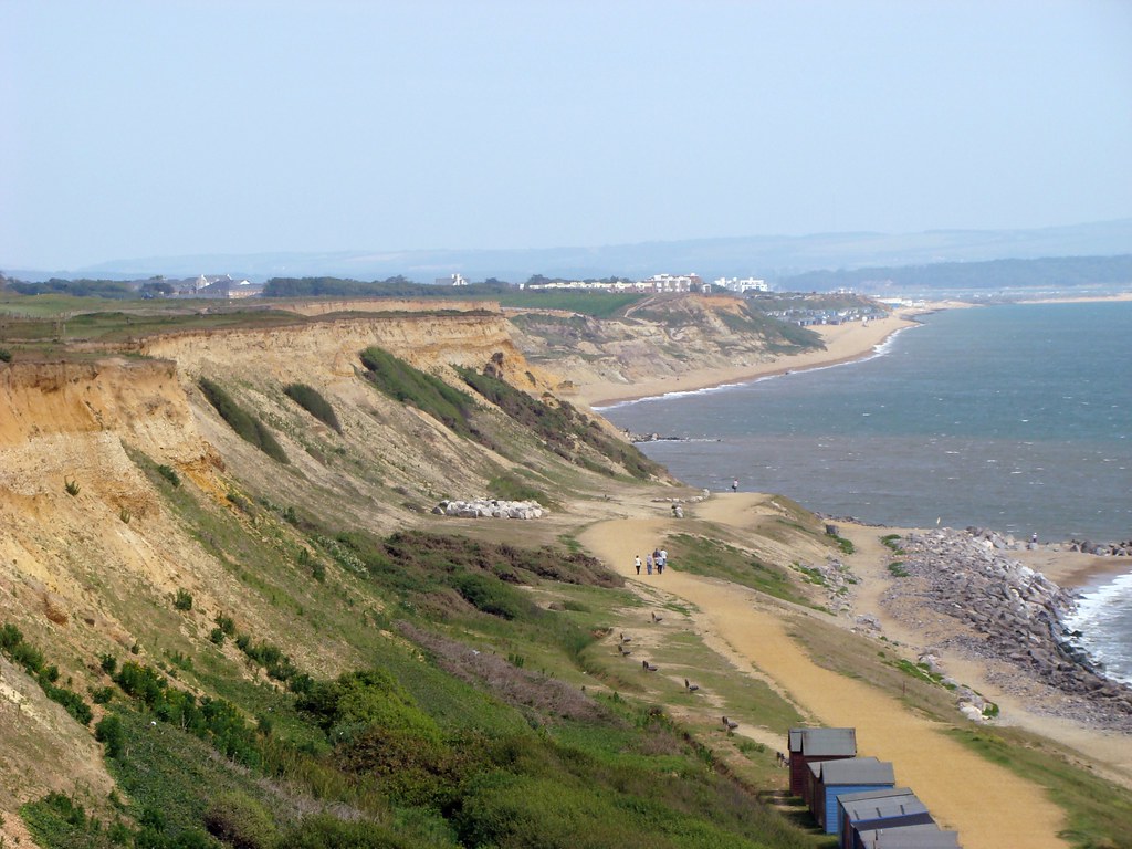 coastline From the cliff top at Barton on Sea sure2talk Flickr