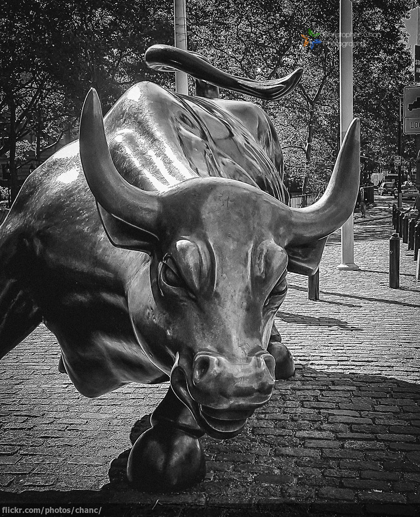 Wall Street Bull Charging Bull (sometimes called the Wall … Flickr