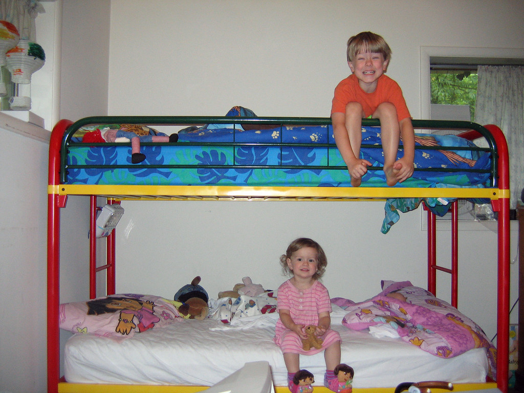 Bunk beds They both seem to like the beds, but we're still… Flickr