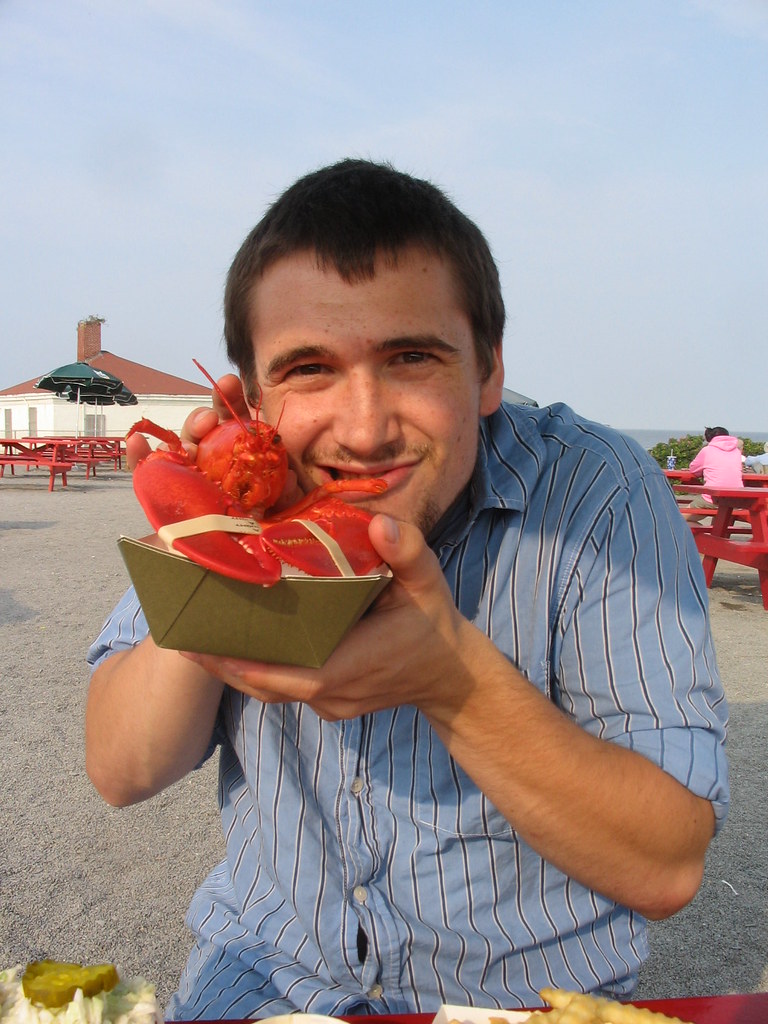 Lobster Ross At the Lobster Shack in Cape Elizabeth, Maine