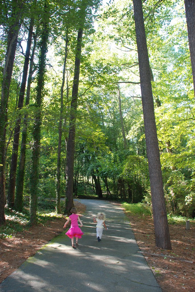 Kaplan Drive Park Violet and Leah run off. Joe Shlabotnik Flickr