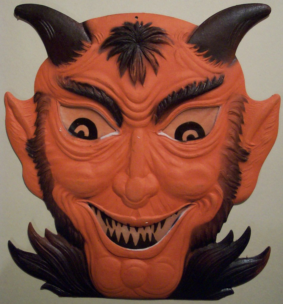 Vintage German Halloween Devil Diecut "Vintage Halloween" a photo on