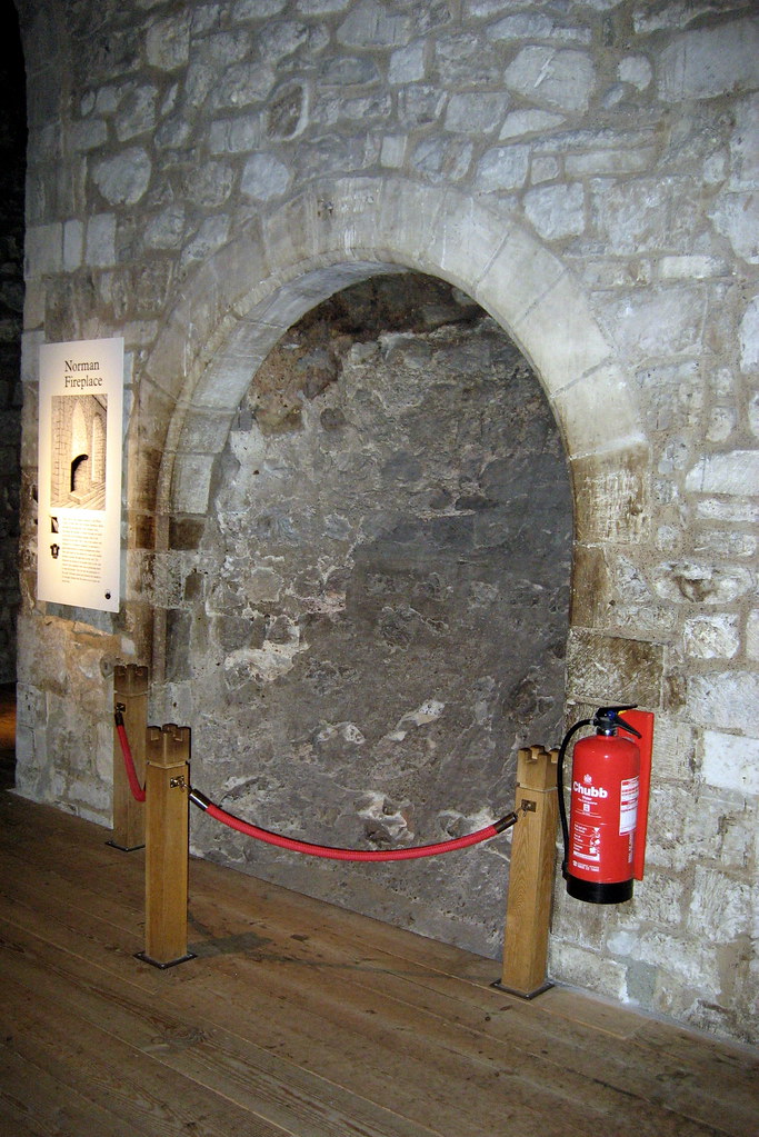 UK London Tower of London White Tower Norman Fireplace a photo