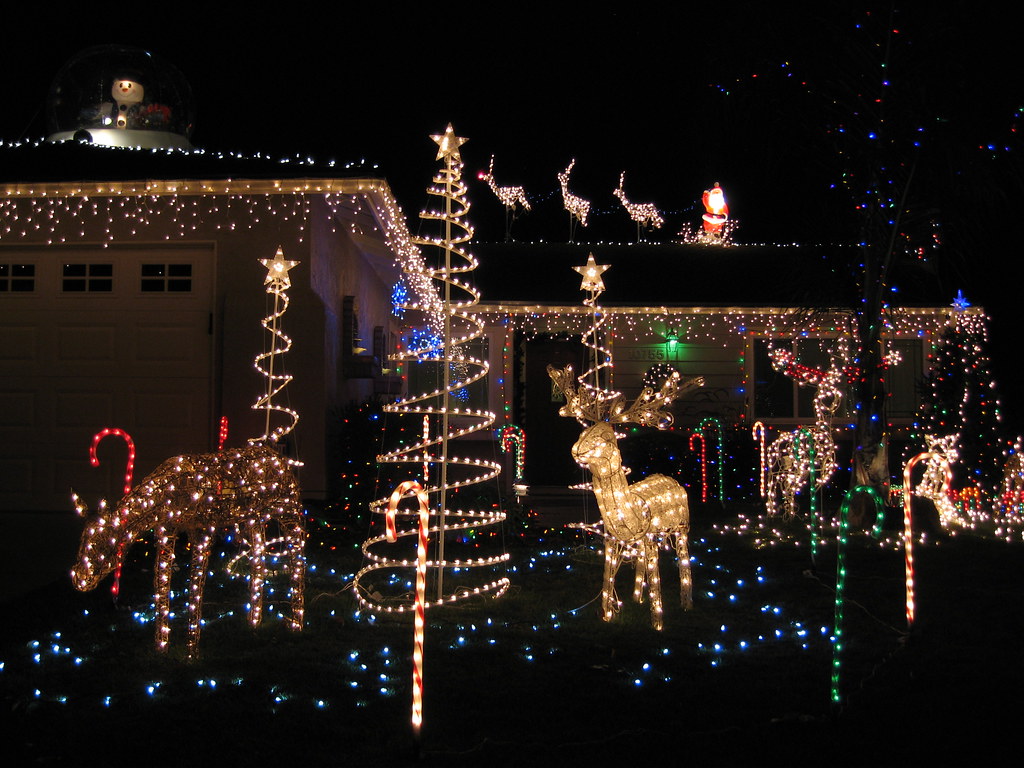 Our Christmas light display Over 2300 watts of lights Flickr