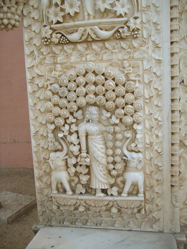 ivory carving, entrance to rat temple, rajasthan, india Flickr