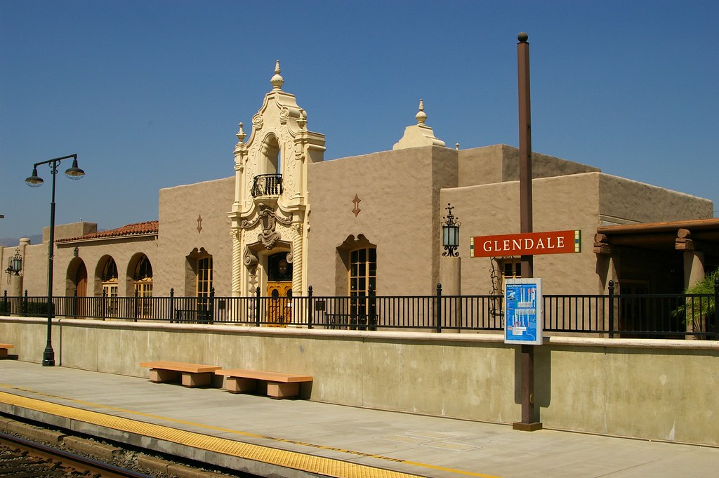 Glendale, CA train station Built by Southern Pacific Railr… Flickr