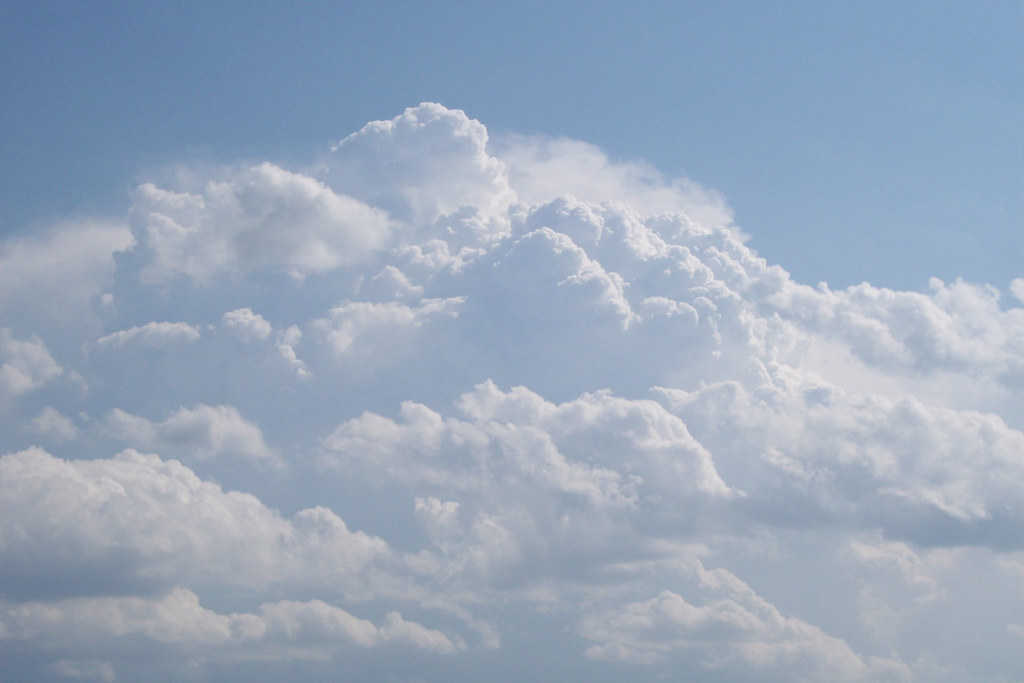 Fluffy Clouds Over Clearwater Lake Annandale, MN akessl1 Flickr