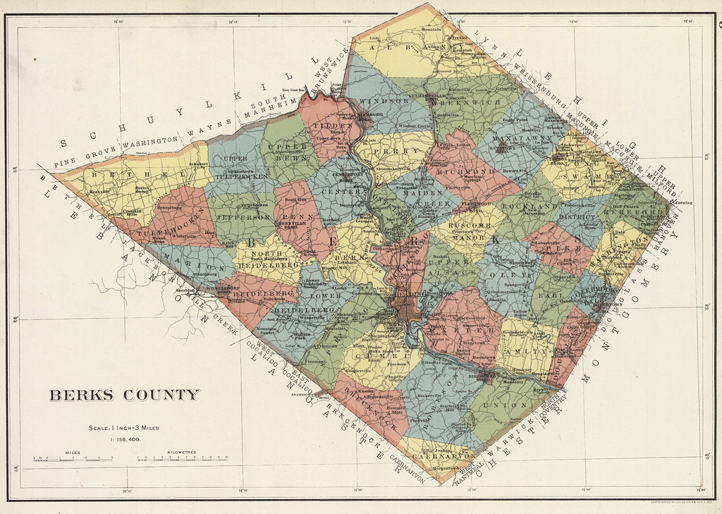 Map Of Berks County Pa Map Of Berks County, Pennsylvania - 1900 | This Image Was Ta… | Flickr