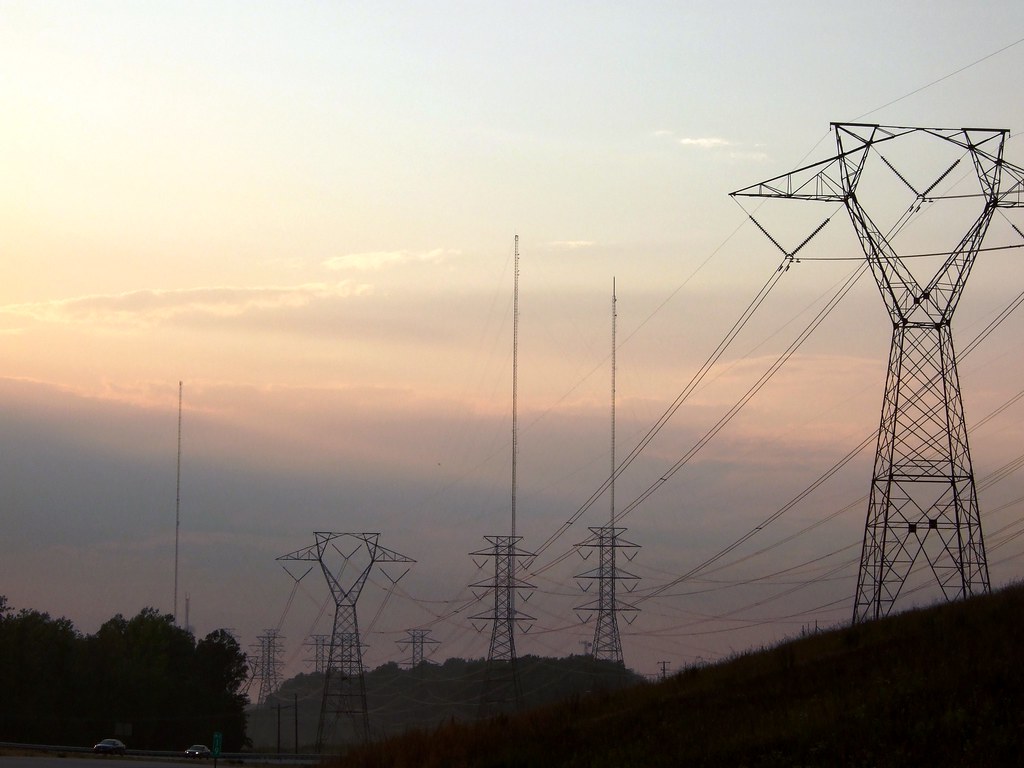 energy high tension electric towers Richmond Virginia starsracer Flickr