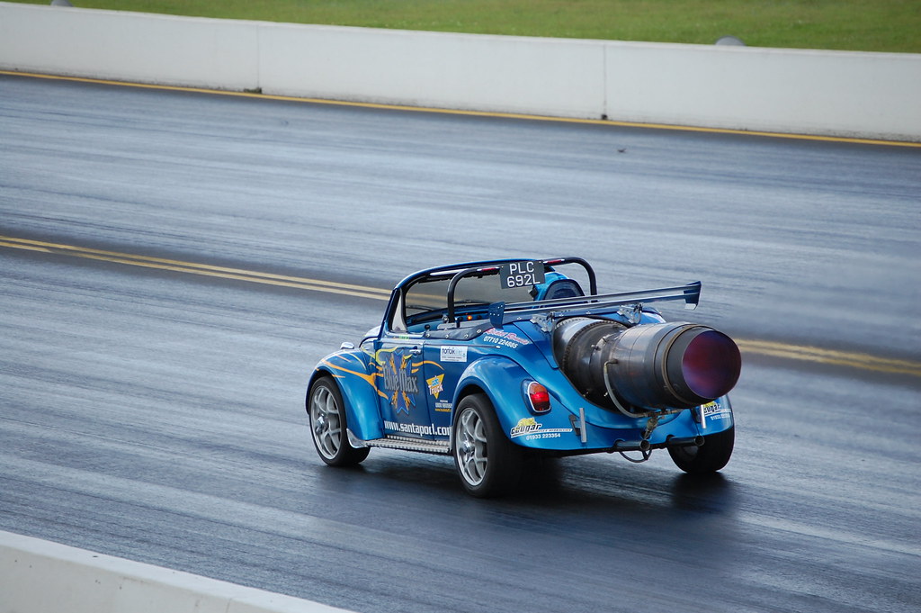 A VW Beetle with a jet engine installed!! | J D | Flickr