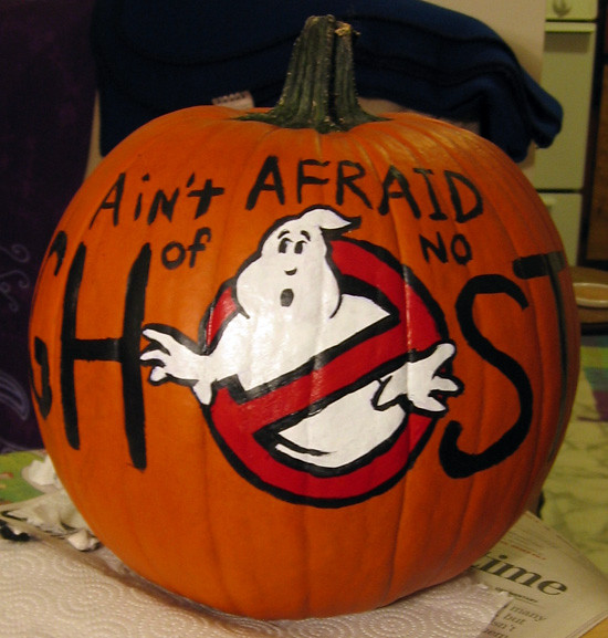 ghostbusters pumpkin I decided to paint my pumpkin this ye… Flickr