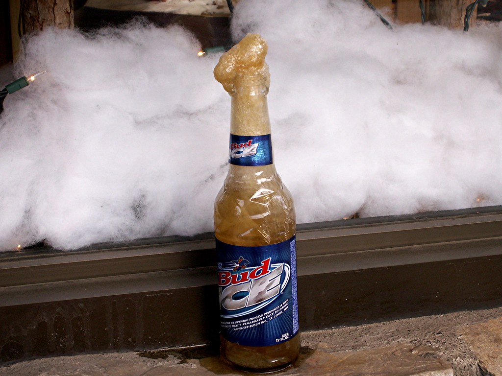 frozen beer You know its cold out when beer freezes! Thomas Leach