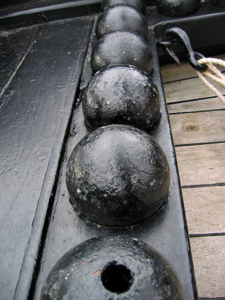 Cannon Balls, HMS Victory Although they look tough, these … Flickr