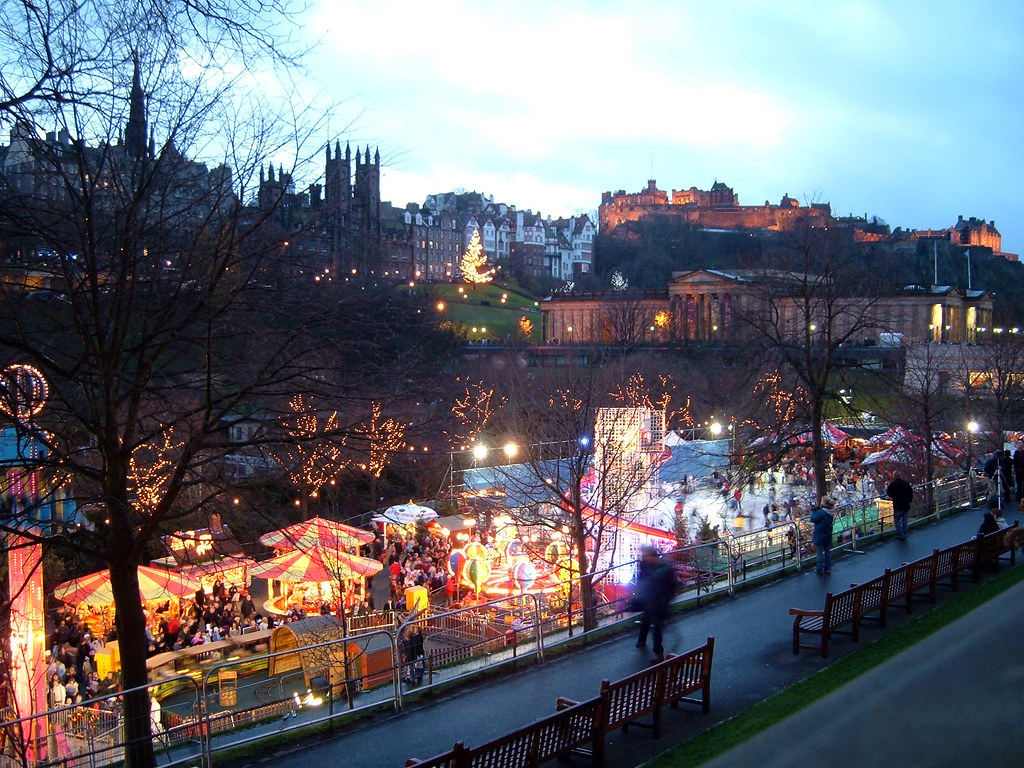 winter wonderland Festive Edinburgh scene. Katherine