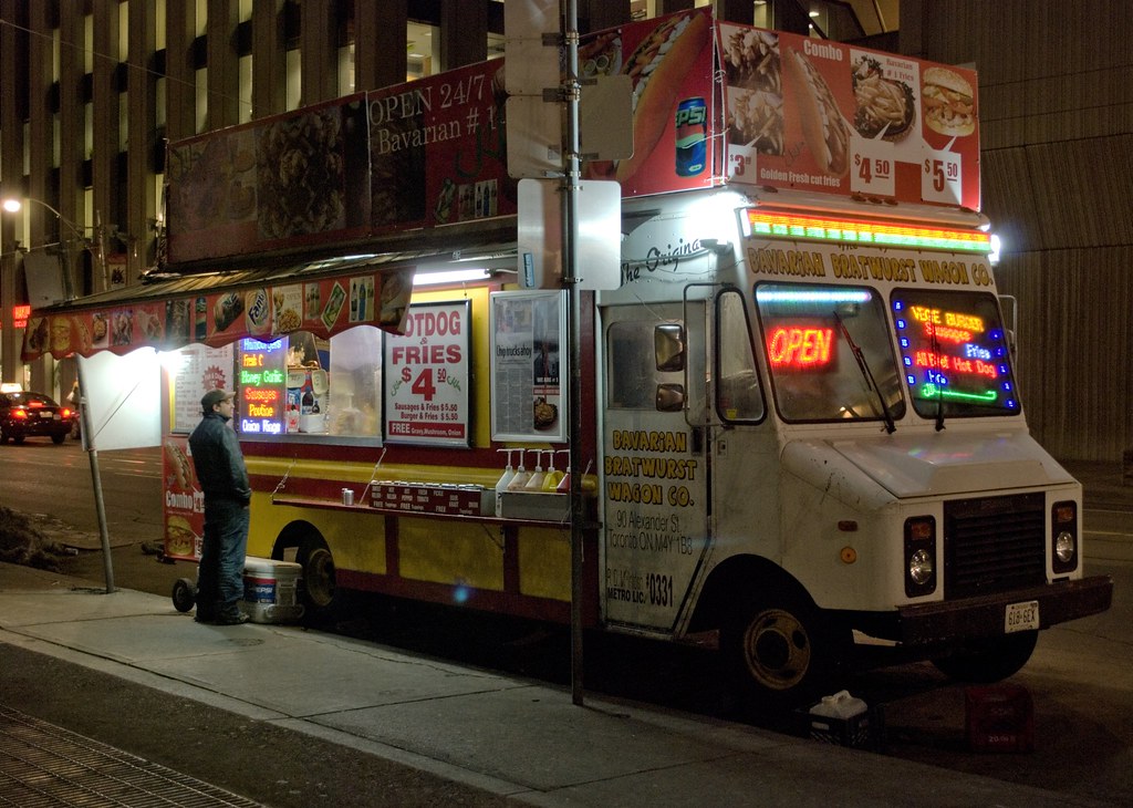Nighthawk At A Diner These food trucks are a fixture in fr… Flickr
