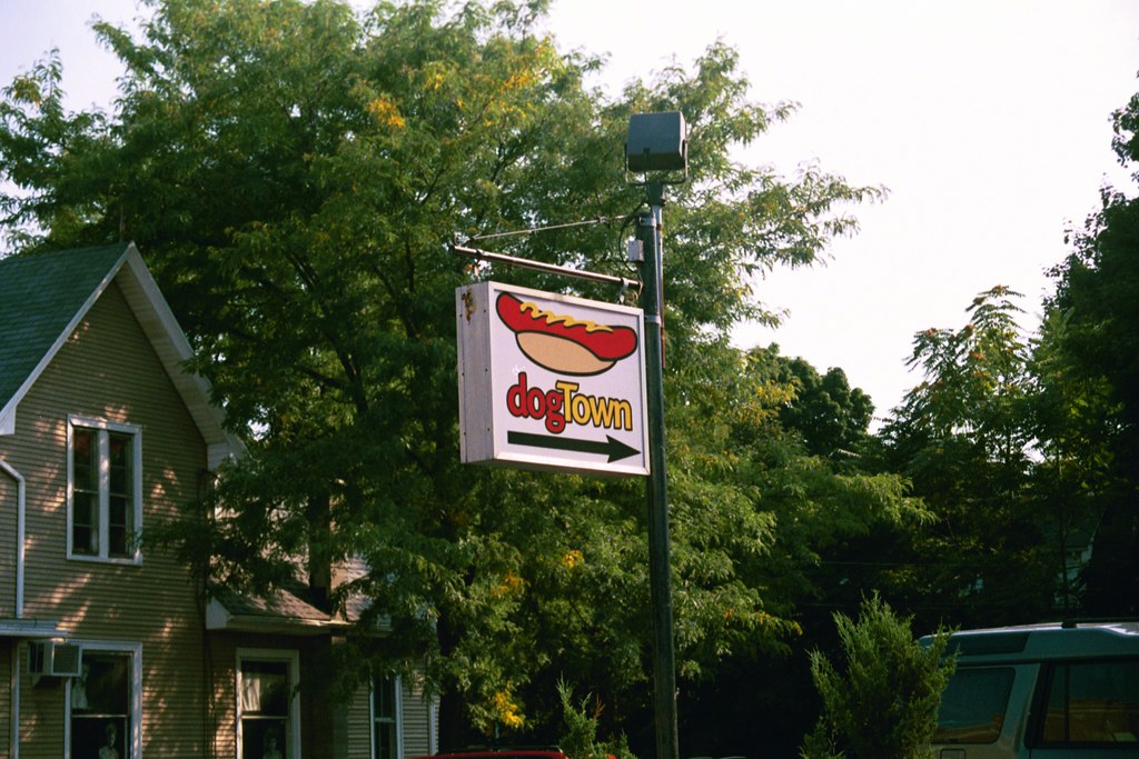 Dog Town sign Rochester, NY Monroe Ave 2007 drpep Flickr