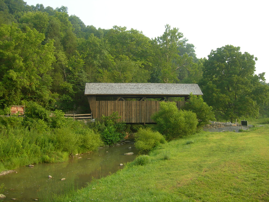 Indian Creek Covered Bridge Spanning Indian Creek on US 21… Flickr
