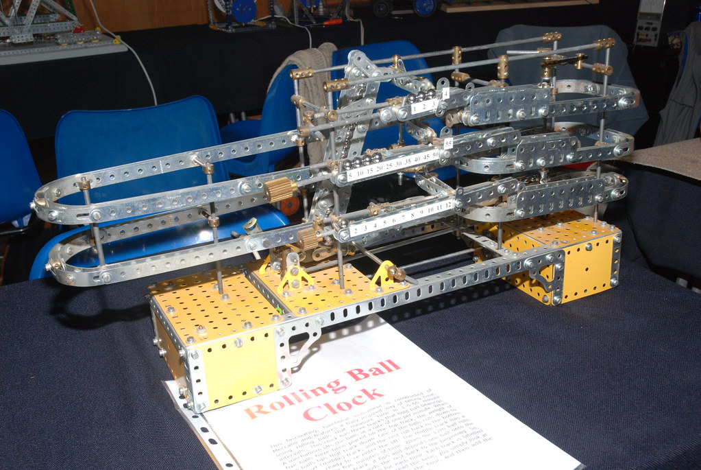 Meccano Rolling Ball Clock Greg b Flickr