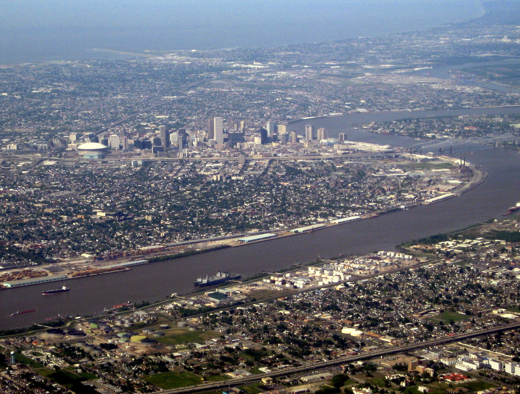 Louisiana Aerial View New Orleans Skyline a photo on Flickriver