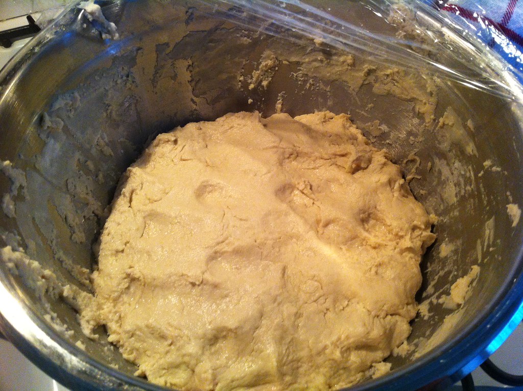 Bread Dough that somehow failed to rise. Too much salt