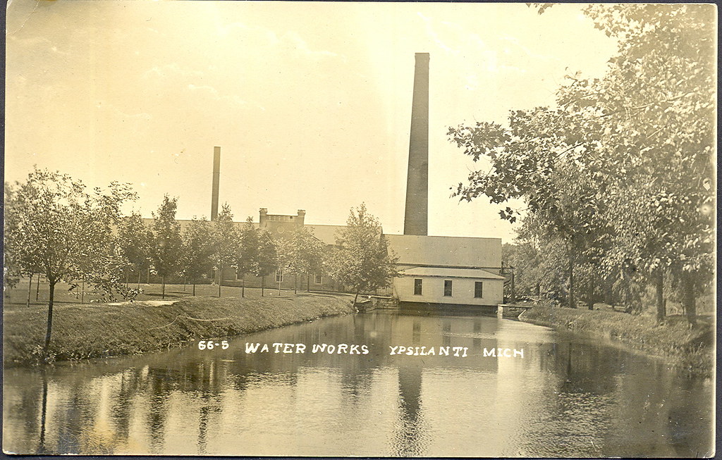 Ypsilanti MI 1909 RPPC City Water Works Plant Powerhouse a… Flickr