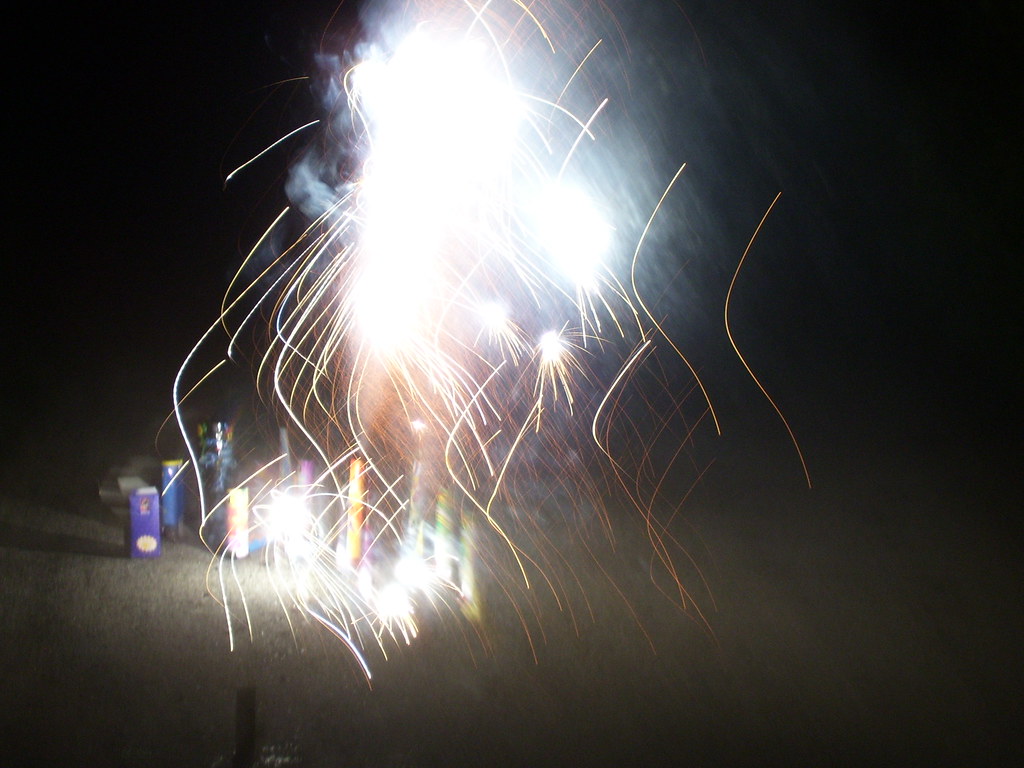 Wavy Fireworks Meredith P. Flickr