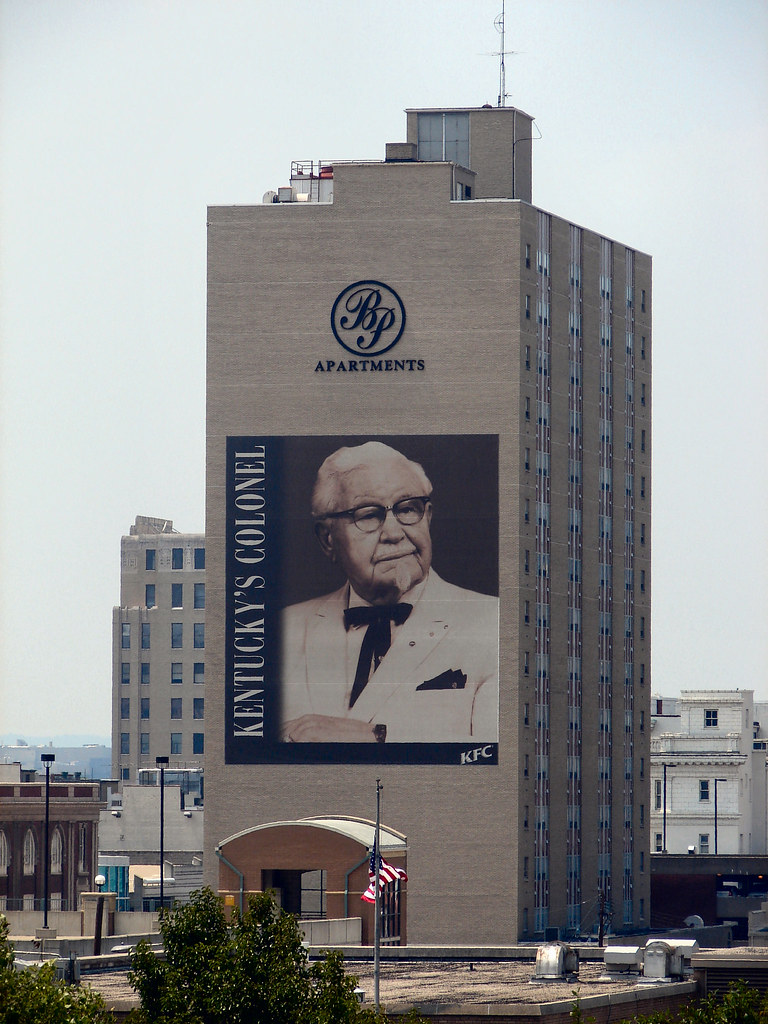 Kentucky's Colonel On the side of a building in Louisville… Cindy