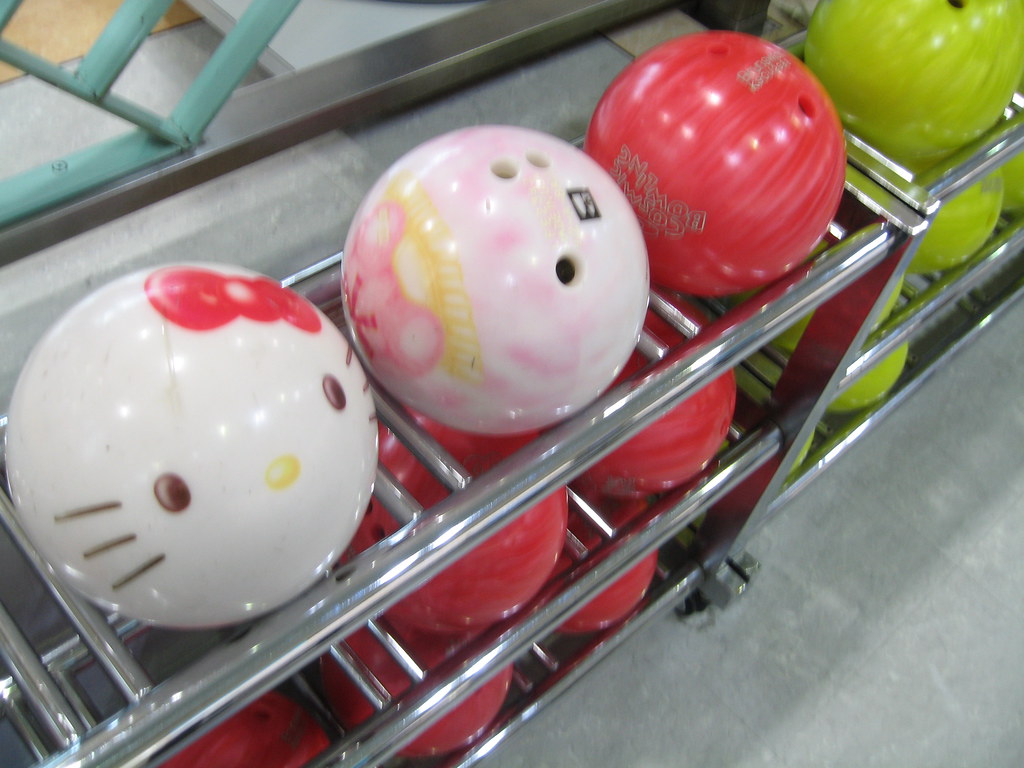 Hello Kitty Bowling Balls (again) Dafydd Llŷr Pearson Flickr