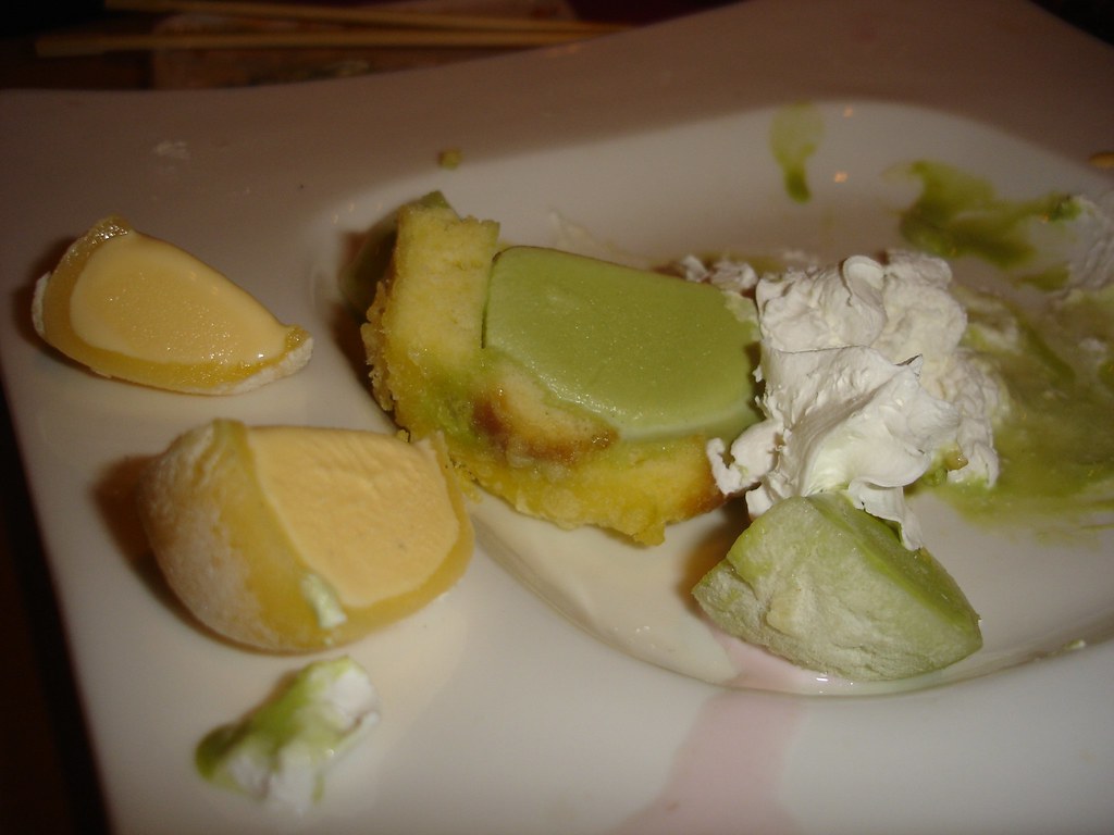 green tea tempura ice cream and coconut mochi Ellen Lai Flickr