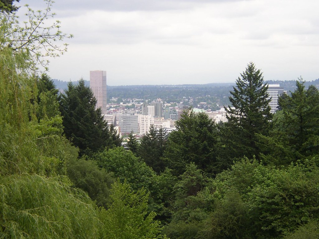 The Rose Garden View The view of downtown Portland from th… Flickr