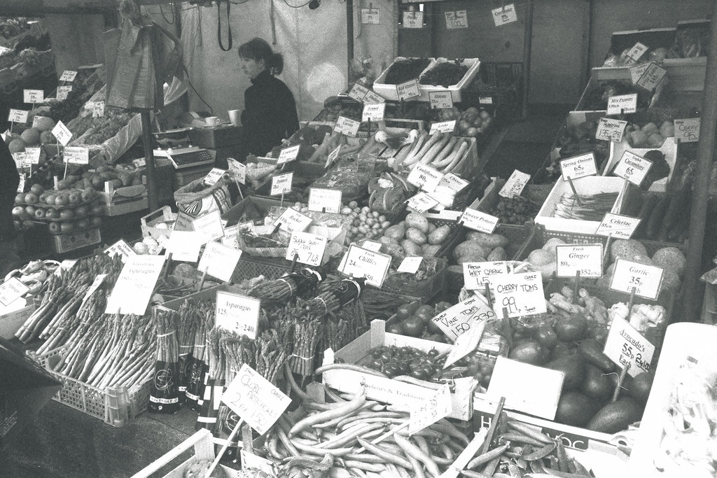 Shopping for vegetables, Cambridge Market Danny. Flickr