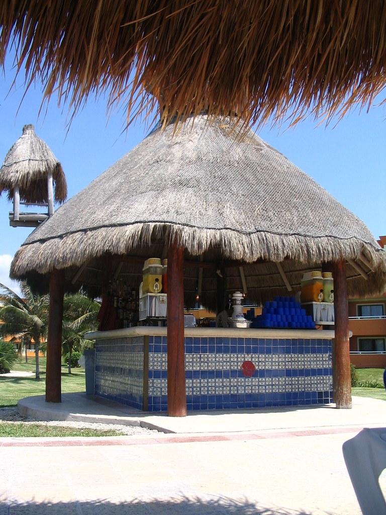 Bar hut at Bahia Principe These were the little poolside … Flickr