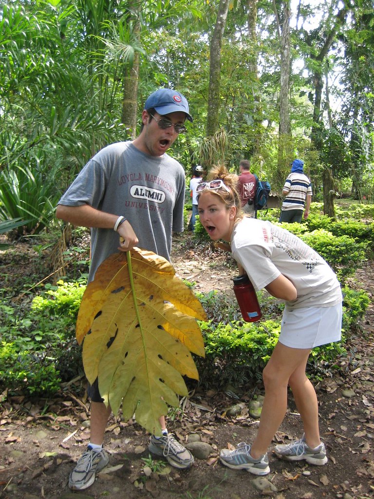 Adam and Eve, the remake! The leaf is huge and well, Katie… Flickr