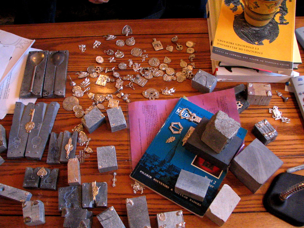 Pewter mold carving and casting class examples These were… Flickr