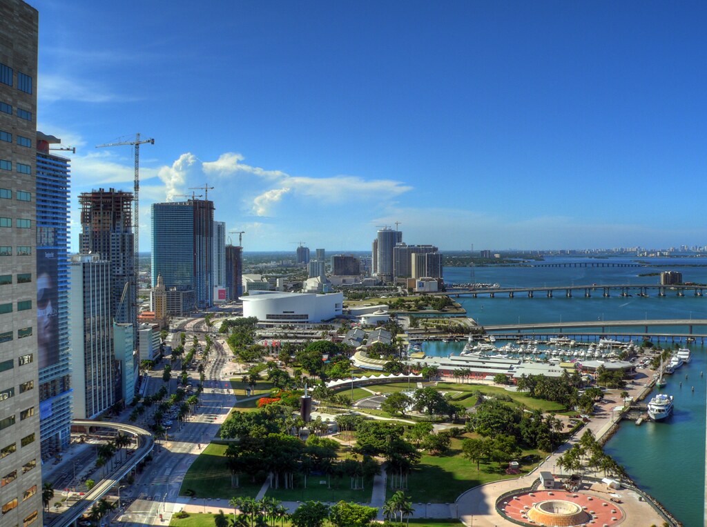 Downtown Miami HDR HDR image of downtown Miami. 13 photogr… Flickr