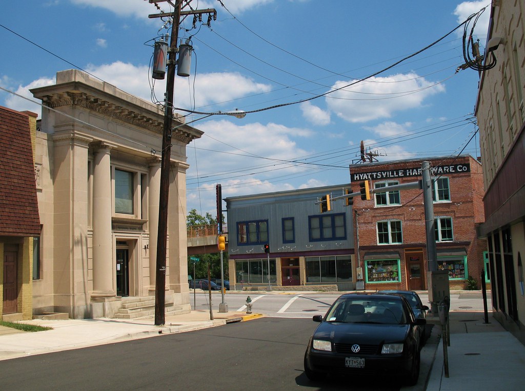 Hyattsville MD Streetscape Corner of Rt. 1 and Gallatin St… Flickr
