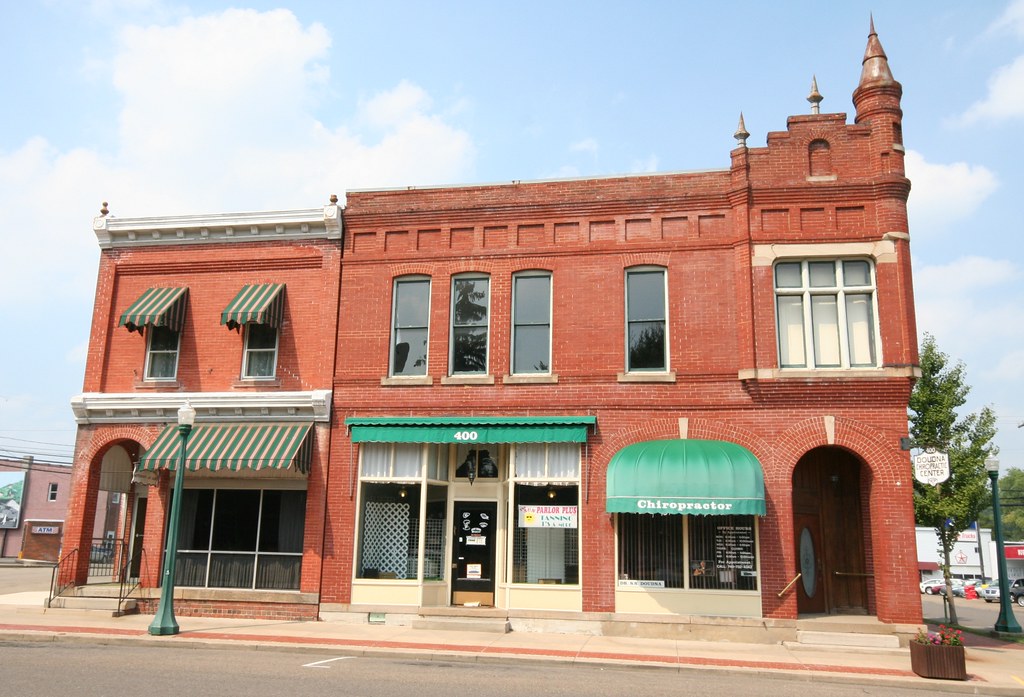 Caldwell buildings IMG_5767 Two buildings in Caldwell, Ohi… Flickr