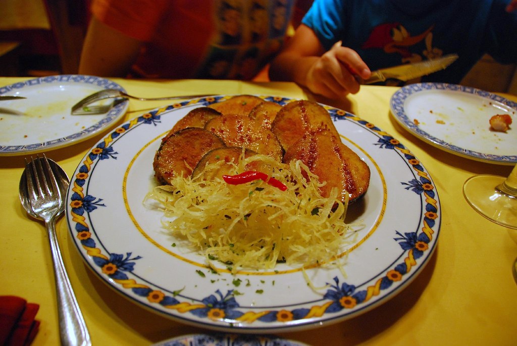 Spain Eggplant tempura with honey and balsamic vinegar an… Flickr