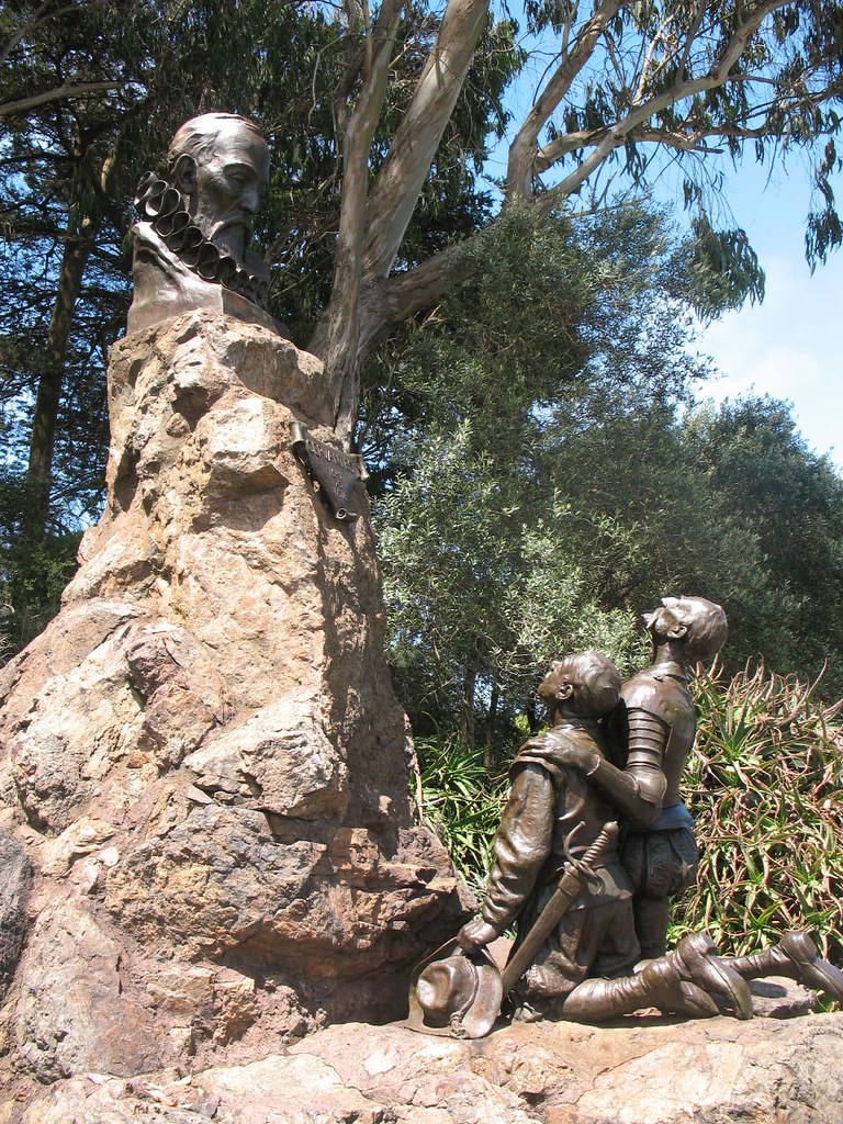 Cervantes statue, Golden Gate Park. carlottavaldez Flickr