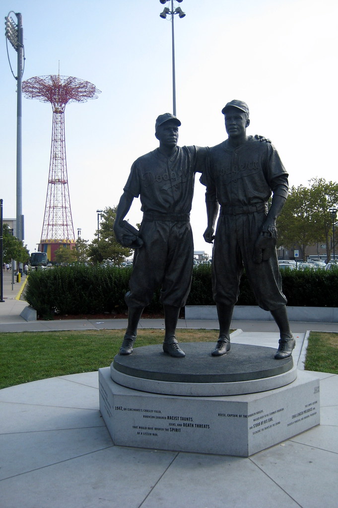 NYC Brooklyn Coney Island Keyspan Park Jackie Robinson and Pee