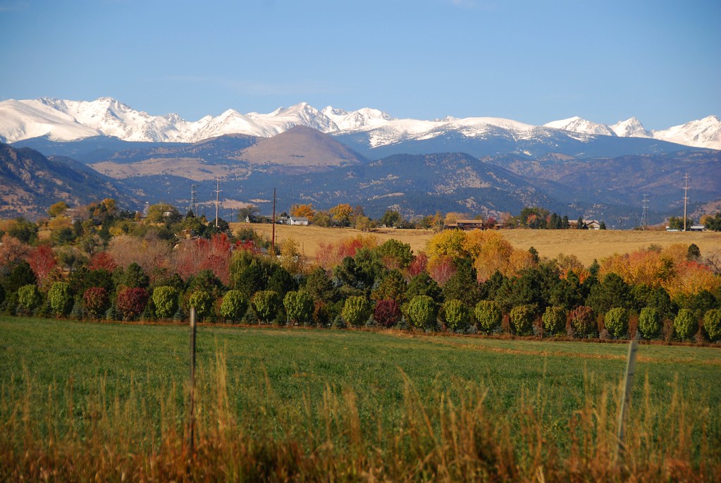 Boulder Fall Colors Boulder, Colorado. The rounded snowle… Flickr