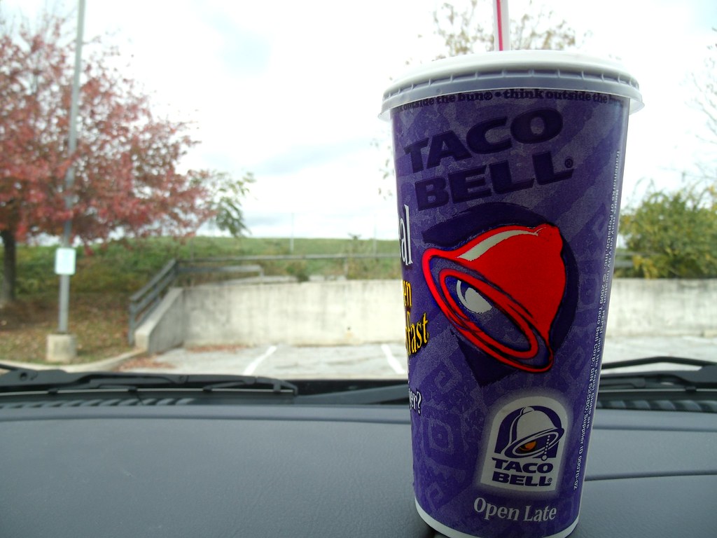 taco bell cup the title says it all lol brandon westervelt Flickr