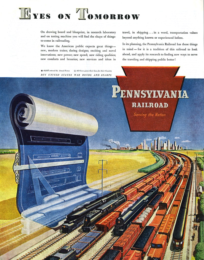 Ad, Railroad Pennsylvania Railroad, WWII Ad, 453 Gave Th… Flickr