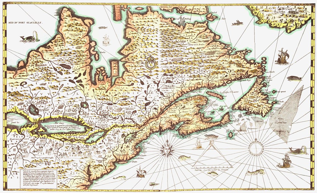 [Carte De La Nouvelle France by Samuel de Champlain 1632] Flickr