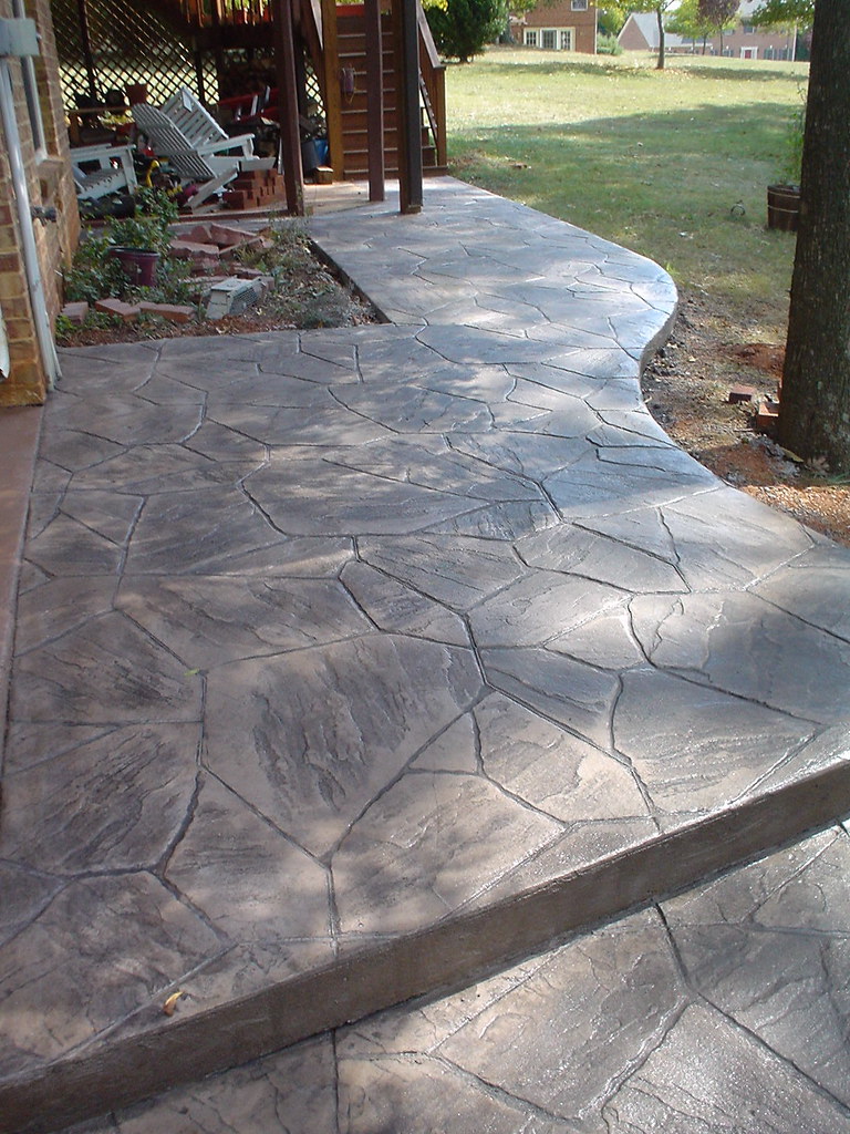 Stamped Concrete Flagstone One of Tim's recent stamp jobs… Flickr