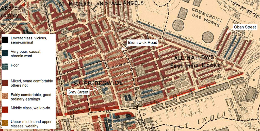 Charles Booth Map Of London South Carolina Map