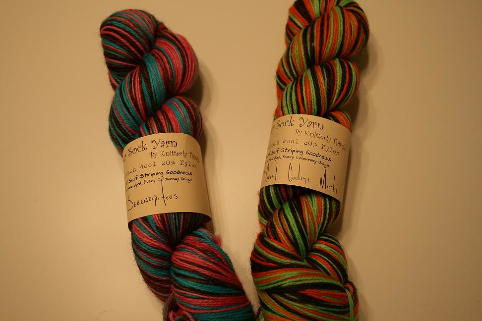 Vesper sock Yarn in "Serendipitous" & "Great Googlie Moogl… Flickr