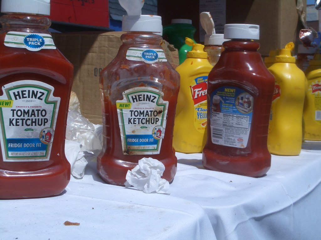 Ketchup and Mustard... Both available in masses at food st… Flickr
