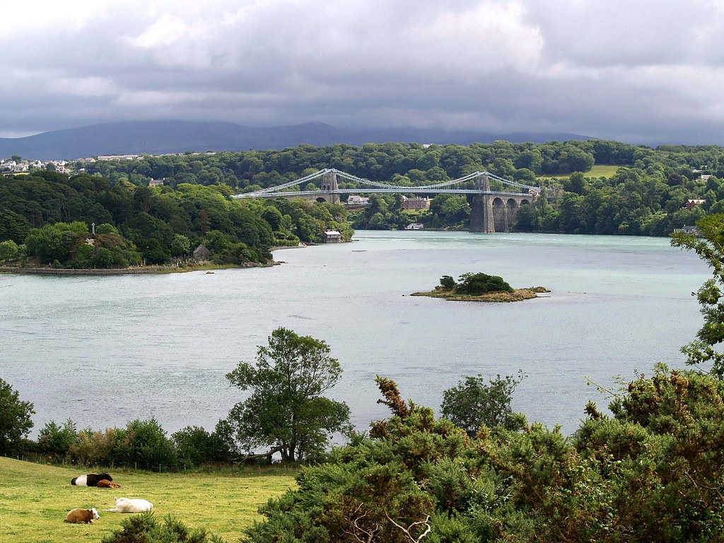 Menai Bridge, North Wales This Stretch of Water between No… Flickr